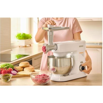 Sencor - Robot de bucătărie cu bol din oțel inoxidabil 1000W/230V alb