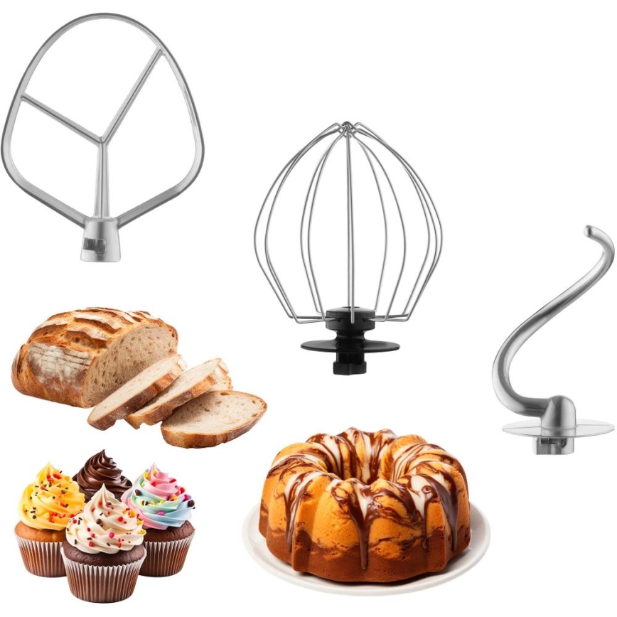 Sencor - Robot de bucătărie cu bol din oțel inoxidabil 1300W/230V turcoaz