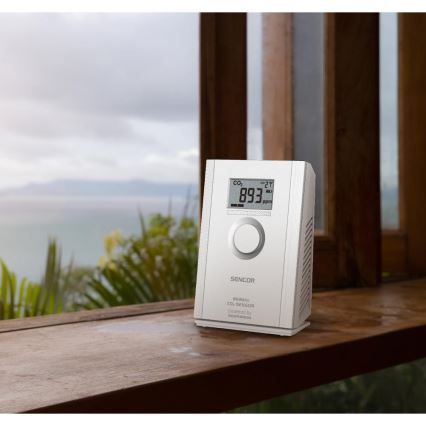 Sencor - Senzor fără fir pentru dioxid de carbon (CO2), 5V/3xAA, 2000 mAh