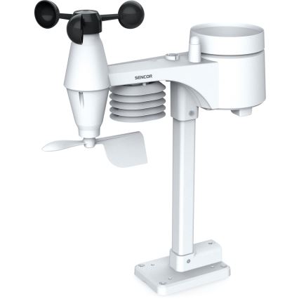 Sencor - Stație meteo profesională cu ecran LCD color 1xCR2032 + 3xAA Wi-Fi