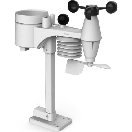 Sencor - Stație meteo profesională cu ecran LCD color și ceas cu alarmă 5V/1xCR2032 + 3xAA
