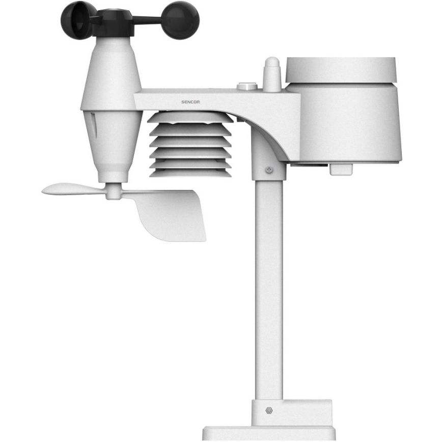 Sencor - Stație meteo profesională cu ecran LCD color și alarmă 5V/3xAAA + 3xAA