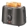 Sencor - Toaster cu 2 felii și suport pentru chifle, 1000 W/230 V, antracit