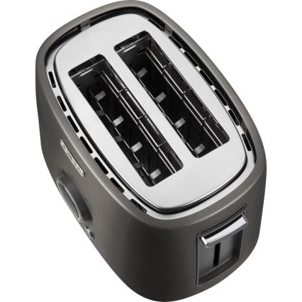 Sencor - Toaster cu 2 felii și suport pentru chifle, 1000 W/230 V, antracit