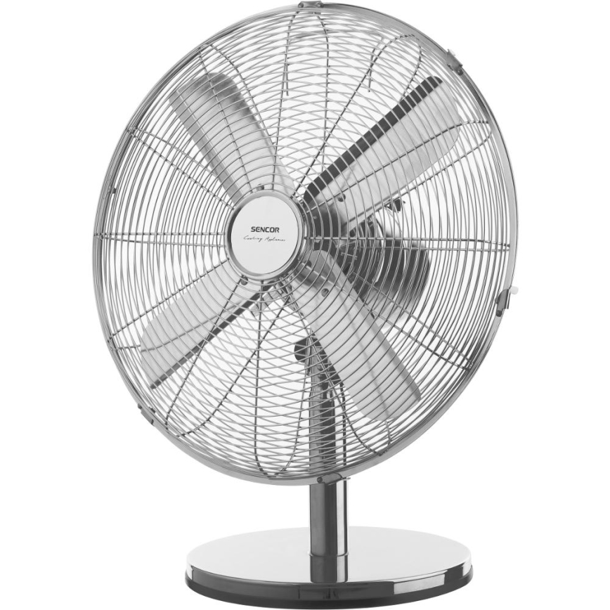 Sencor - Ventilator de birou 50W/230V, crom lucios