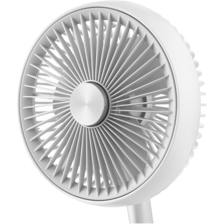 Sencor - Ventilator de birou reîncărcabil 5W/5V 4000 mAh, alb