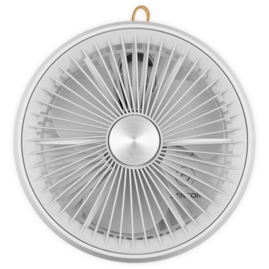Sencor - Ventilator de birou reîncărcabil 5W/5V 4000 mAh, alb