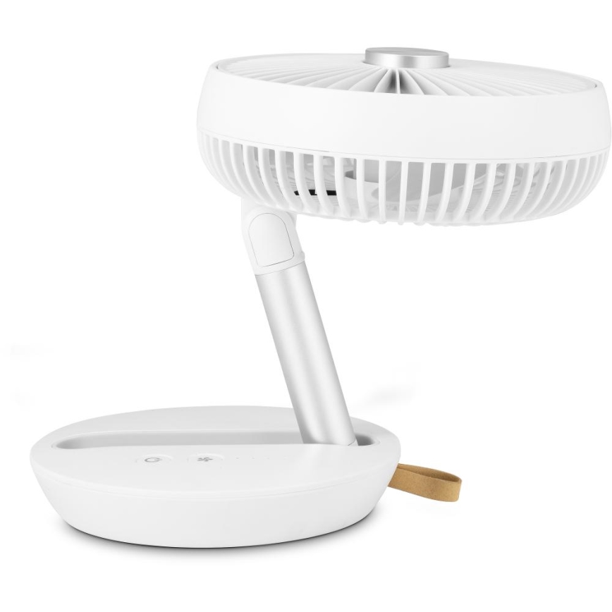Sencor - Ventilator de birou reîncărcabil 5W/5V 4000 mAh, alb