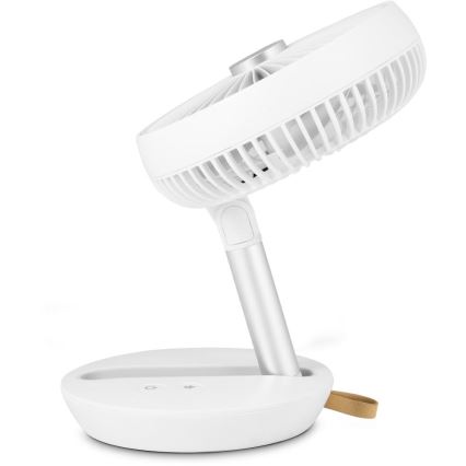 Sencor - Ventilator de birou reîncărcabil 5W/5V 4000 mAh, alb