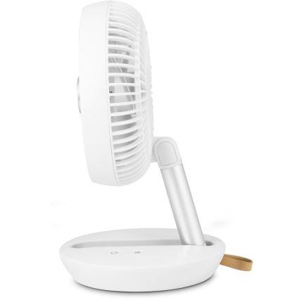 Sencor - Ventilator de birou reîncărcabil 5W/5V 4000 mAh, alb