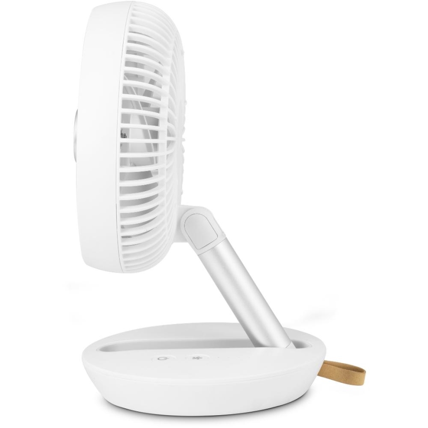 Sencor - Ventilator de birou reîncărcabil 5W/5V 4000 mAh, alb