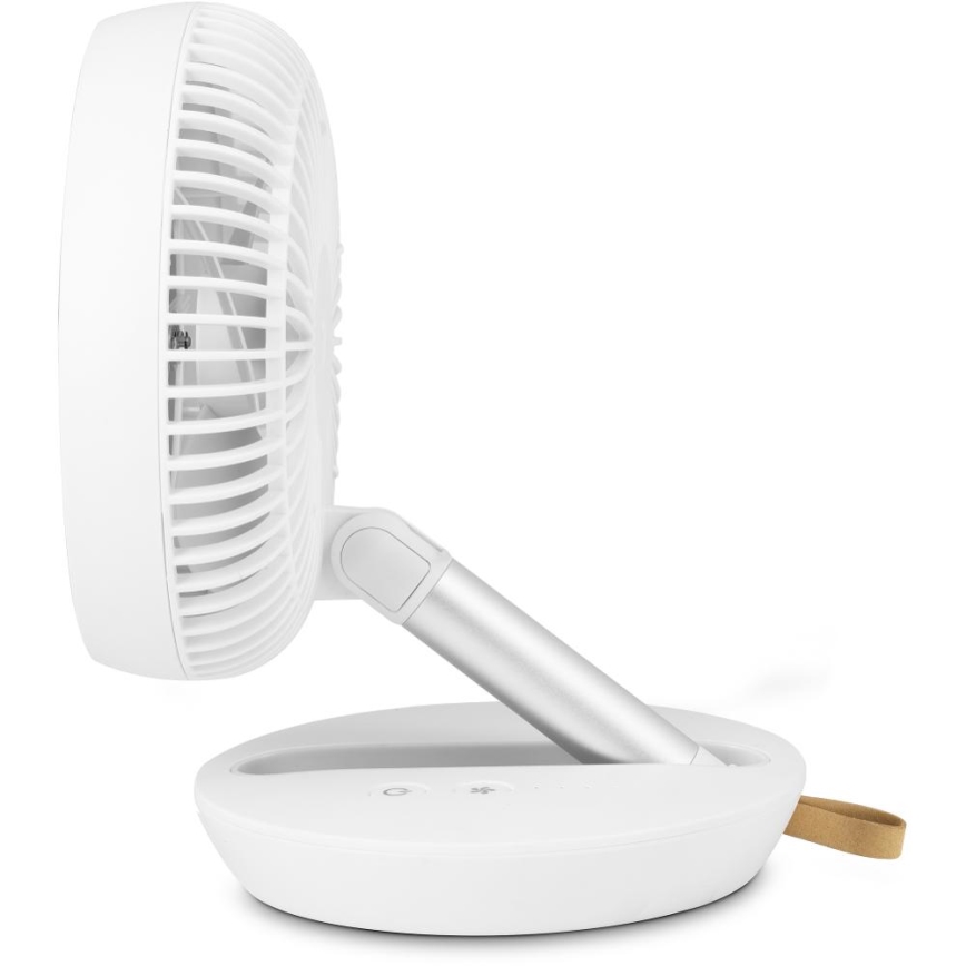 Sencor - Ventilator de birou reîncărcabil 5W/5V 4000 mAh, alb