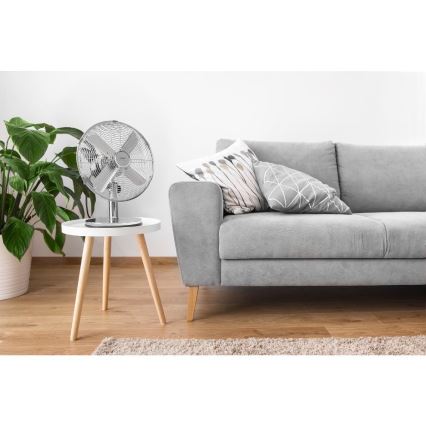 Sencor - Ventilator de masă 35W/230V crom lucios