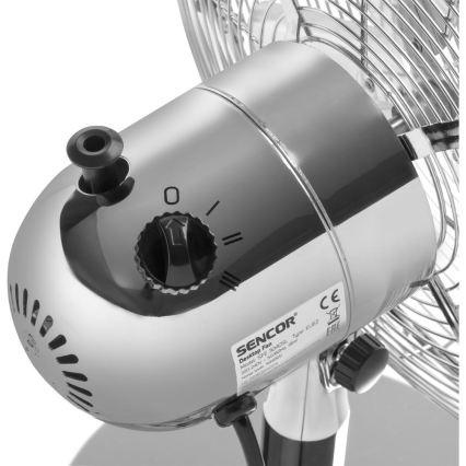 Sencor - Ventilator de masă 35W/230V crom lucios