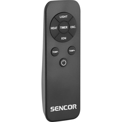 Sencor - Încălzitor ceramic tip coloană fără palete 1200/2000W/230V antracit + telecomandă