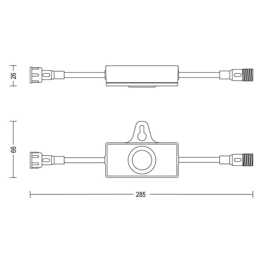 Senzor crepuscular de exterior cu temporizator Philips GARDENLINK 24V IP67