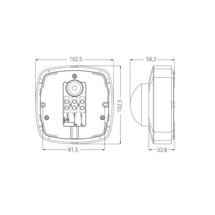 Senzor de mișcare 360° IP20