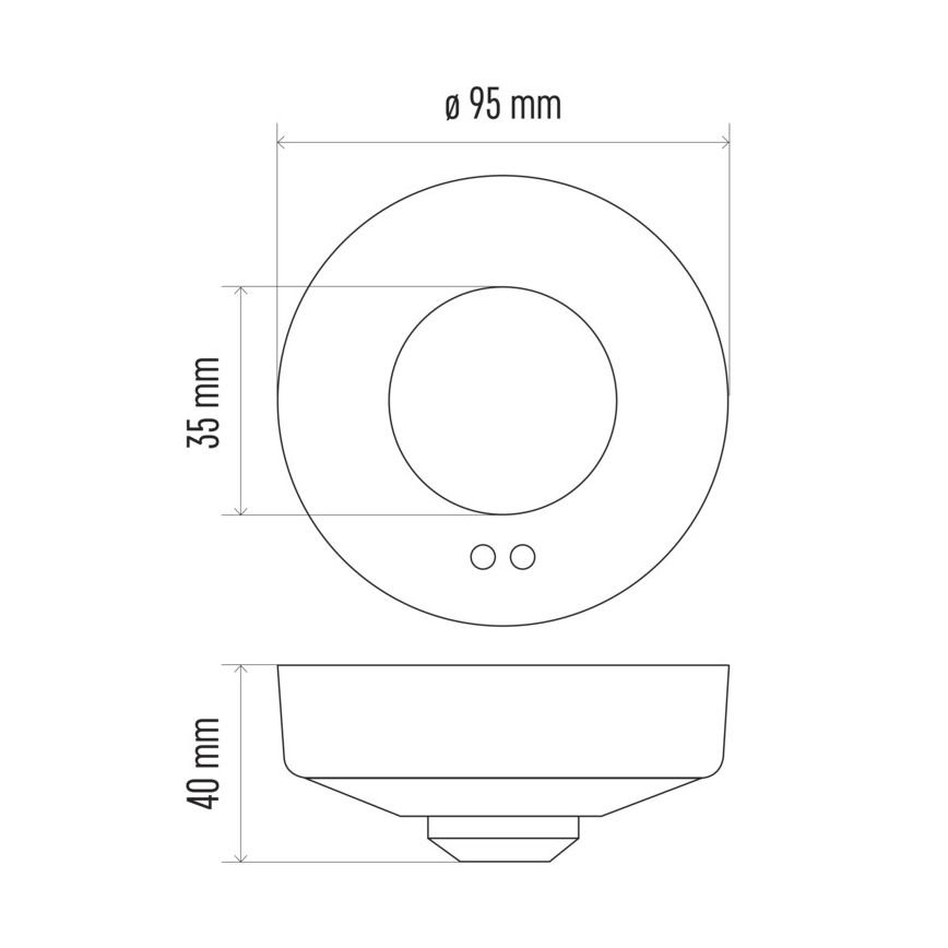 Senzor de mișcare cu microunde MW B 360° 1200W/230V alb