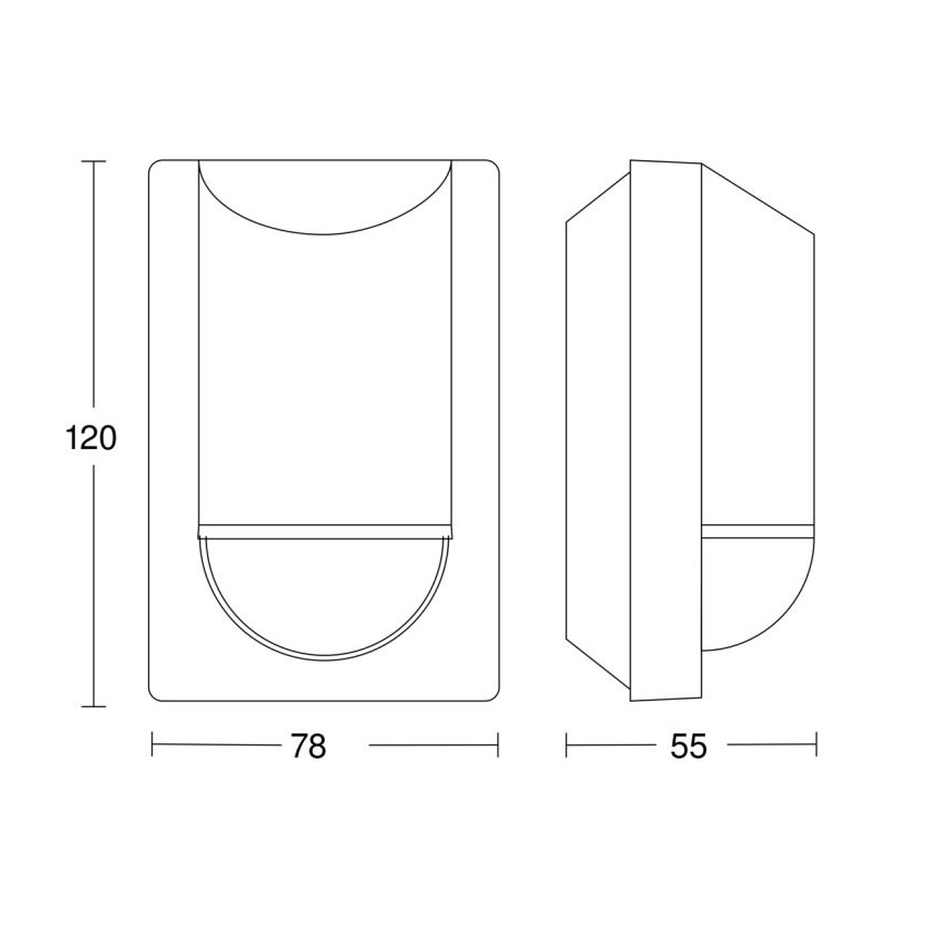 Senzor de mișcare de exterior IS 2180 ECO 230V IP54 antracit Steinel 064907