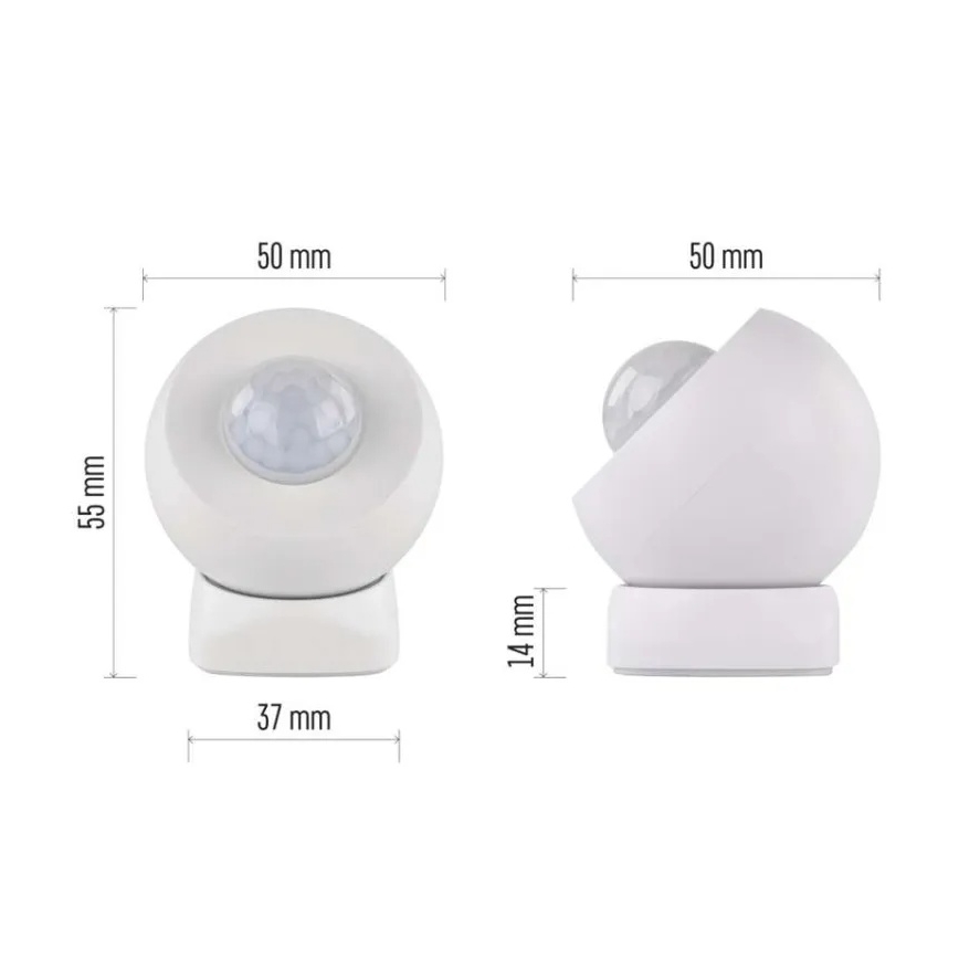 Senzor de mișcare GOSMART 1xCR123A