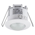 Senzor de mișcare încastrat PIR 360° 300W/230V alb