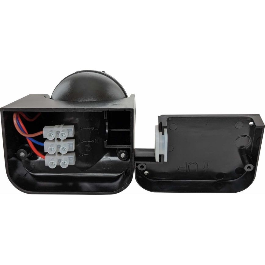 Senzor de mișcare PIR pentru exterior 1200W/230V IP44, negru