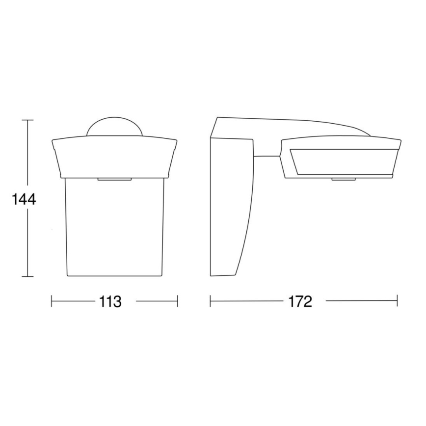 Senzor de mișcare SensIQ IP54 antracit Steinel 056636