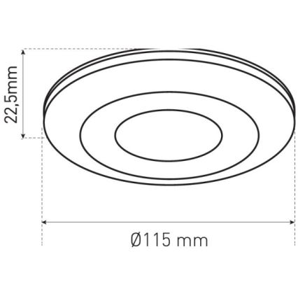 Senzor de prezență PRES SENSOR 2000W, alb