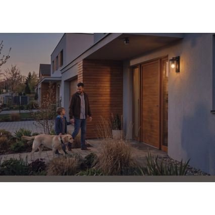Senzor exterior PIR pentru mișcare și amurg 1200W/230V IP65 negru