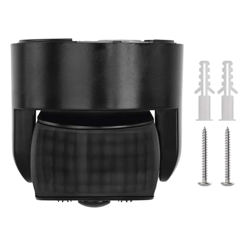 Senzor exterior PIR pentru mișcare și amurg 1200W/230V IP65 negru