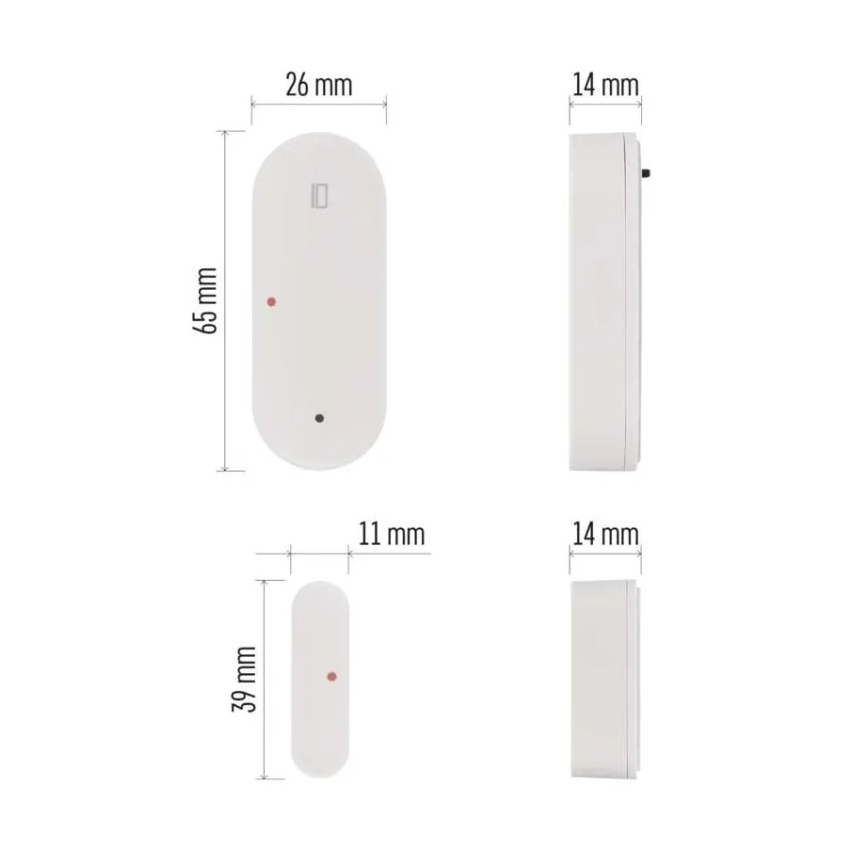 Senzor inteligent de ușă GoSmart 1xCR2032