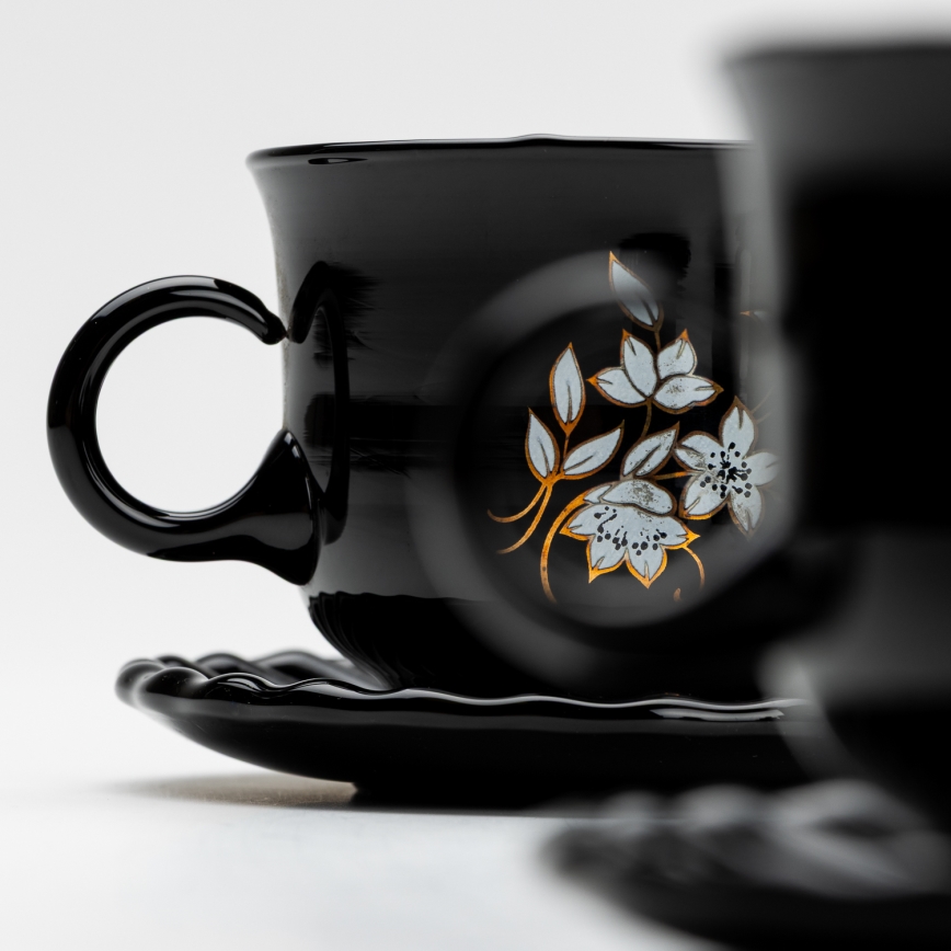 Serviciu de ceai, negru buchet nr. 1