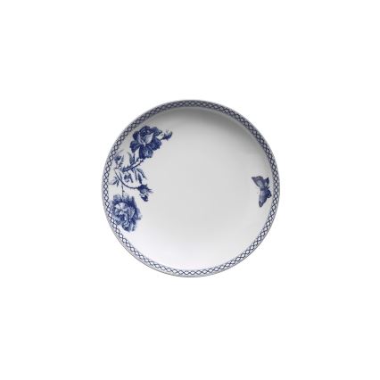 Serviciu de masă din porțelan, 24 piese, alb/albastru