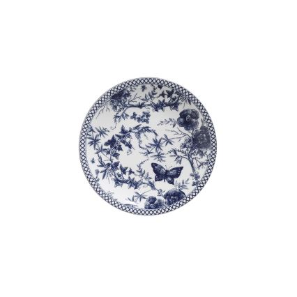 Serviciu de masă din porțelan, 24 piese, alb/albastru