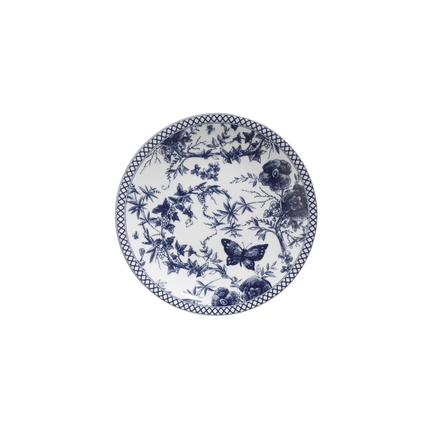 Serviciu de masă din porțelan, 24 piese, alb/albastru