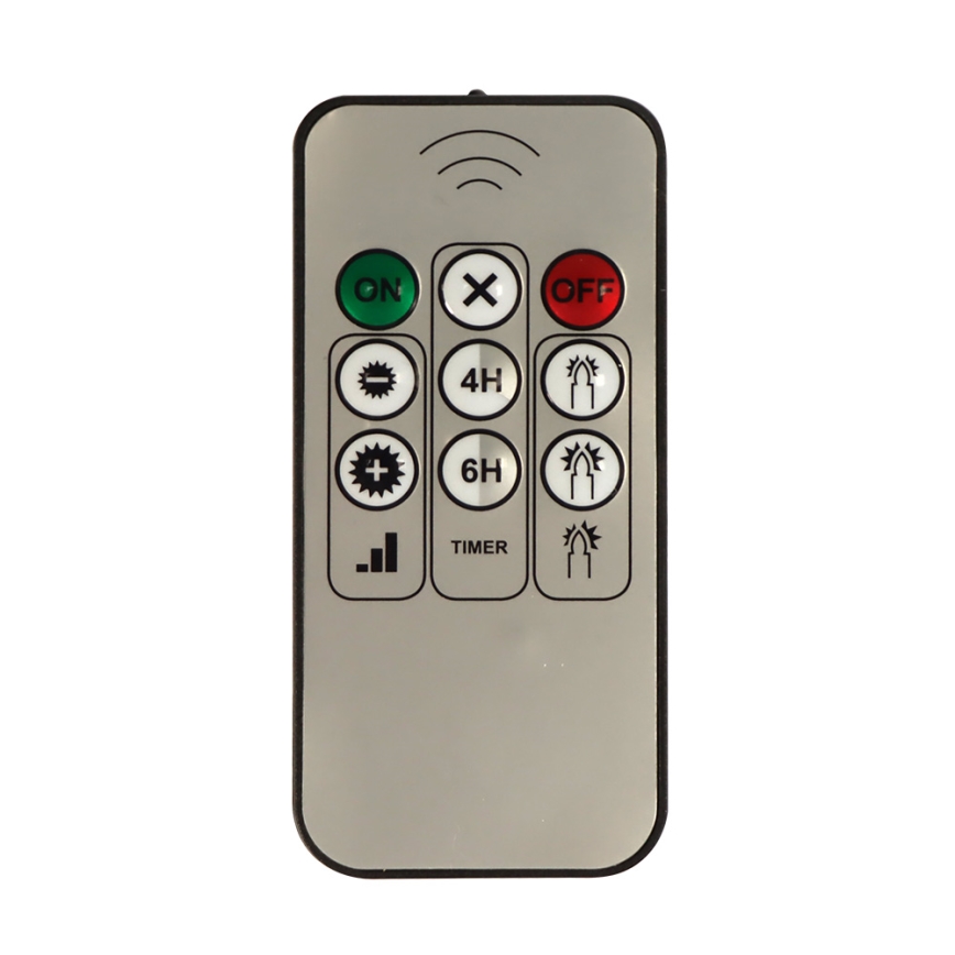 SET 10x decorațiune LED de Crăciun LED/1xAAA + telecomandă