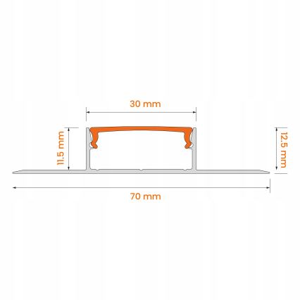 SET 1x bandă LED cu senzor de mișcare FLEX LED/3,6W/4xAA 2 m + 2x profil încastrat 1 m argintiu/alb