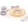 SET 1x bandă LED MYLIVING LIGHTSTRIP LED/22W/230V 5 m + 5x profil încastrat 1 m argintiu/alb