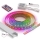 SET 1x bandă LED RGBW dimabilă DIGITAL LED/16,5W/230V 5 m + 5x profil încastrat de 1 m argintiu/alb + telecomandă