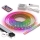 SET 1x bandă LED RGBW dimabilă DIGITAL LED/9,6W/230V 3 m + 3x profil încastrat 1 m negru/alb + telecomandă