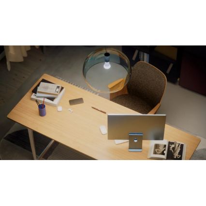 Set 2 becuri LED dimabile Philips Hue White, soclu E27, 7W, 230V, 2700K