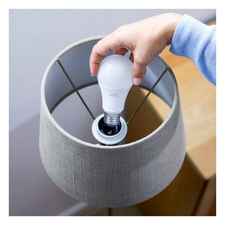 Set 2x becuri LED dimabile A60 E27/9W/230V 2700K Wi-Fi + telecomandă - WiZ