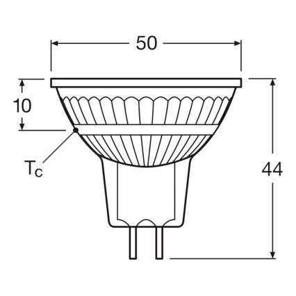 Set 2x bec LED reflector dimabil MR16 GU5,3/5W/12V 2700K 36° CRI 90 - Osram
