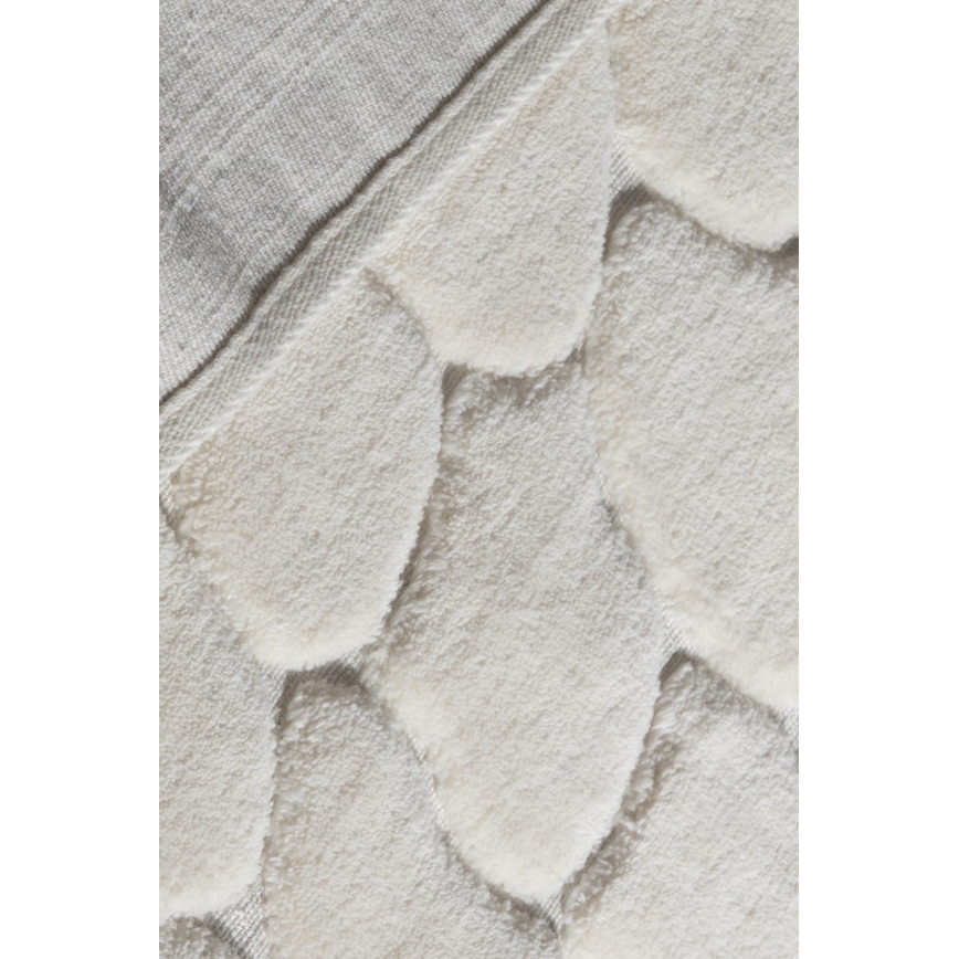 Set 2 covorașe de baie LINO, 60 x 100 cm, crem