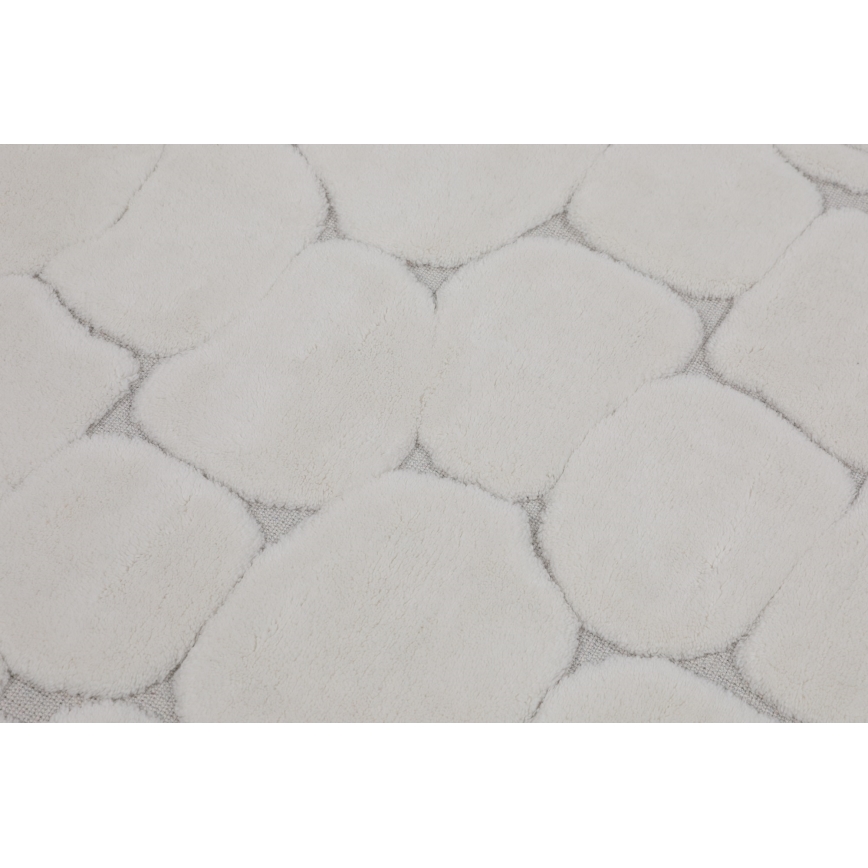 Set 2 covorașe de baie LINO, 60 x 100 cm, crem