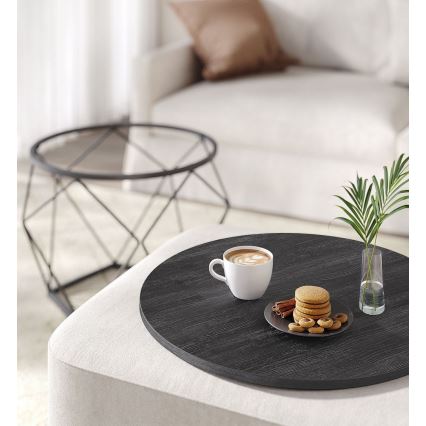 Set 2 mese de cafea TALIA, negre