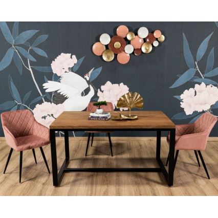 SET 2x Scaune de dining RICO roz prăfuit