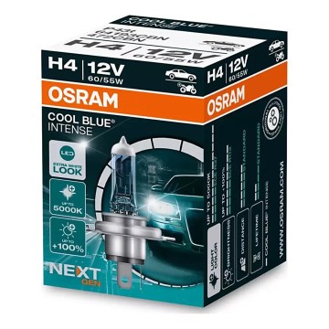 SET 2x bec auto Osram COOL BLUE H4 P43t/60/55W/12V 5000K
