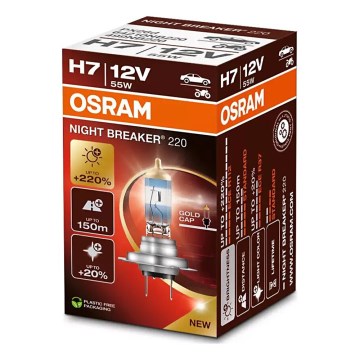 SET 2x bec auto Osram NIGHT BREAKER H7 PX26d/55W/12V