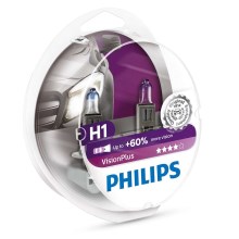 SET 2x Bec auto Philips VISION PLUS 12258VPS2 H1 P14,5s/55W/12V